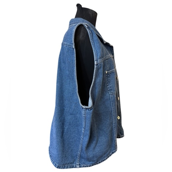 Vintage Laura Gayle Blue Denim Vest - Picture 3 of 11